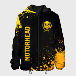 Мужская куртка Motorhead - gold gradient: надпись, символ