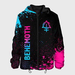 Мужская куртка Behemoth - neon gradient: надпись, символ