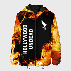 Мужская куртка Hollywood Undead и пылающий огонь