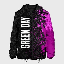 Куртка с капюшоном мужская Green Day rock legends: по-вертикали, цвет: 3D-черный