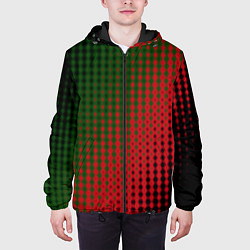 Куртка с капюшоном мужская Абстракция в стиле гуччи, цвет: 3D-черный — фото 2