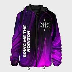 Куртка с капюшоном мужская Bring Me the Horizon violet plasma, цвет: 3D-черный