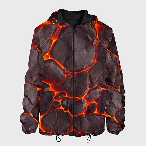 Мужская куртка Жерло вулкана / 3D-Черный – фото 1
