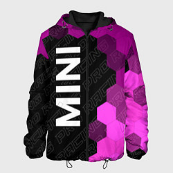 Куртка с капюшоном мужская Mini pro racing: по-вертикали, цвет: 3D-черный