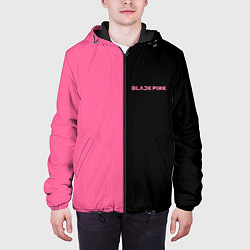 Куртка с капюшоном мужская Blackpink- двойной, цвет: 3D-черный — фото 2