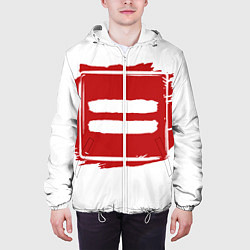 Куртка с капюшоном мужская Ed Sheeran Equals, цвет: 3D-белый — фото 2