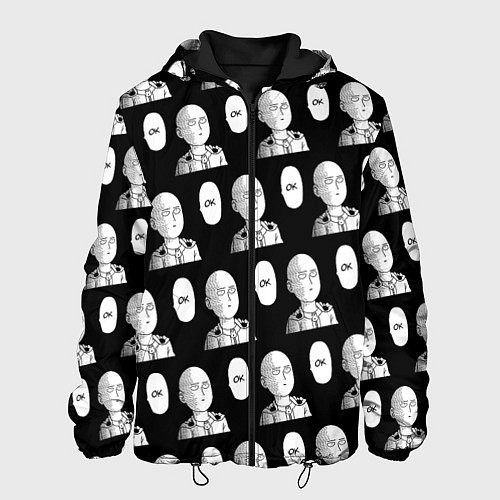 Мужская куртка Saitama - ok pattern / 3D-Черный – фото 1