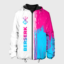 Куртка с капюшоном мужская Berserk neon gradient style: по-вертикали, цвет: 3D-черный