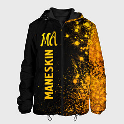 Куртка с капюшоном мужская Maneskin - gold gradient: по-вертикали, цвет: 3D-черный