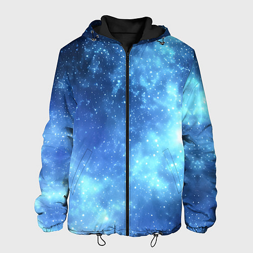 Мужская куртка Яркие звёзды в космосе / 3D-Черный – фото 1