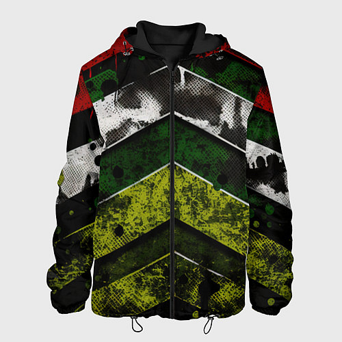 Мужская куртка Абстрактные камуфляж / 3D-Черный – фото 1