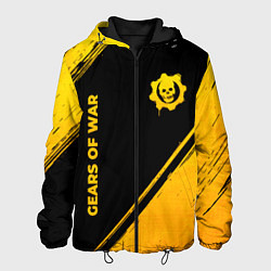 Мужская куртка Gears of War - gold gradient: надпись, символ