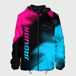 Мужская куртка Jaguar - neon gradient: надпись, символ