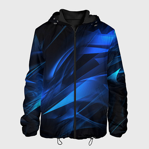 Мужская куртка Black blue texture / 3D-Черный – фото 1