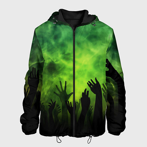 Мужская куртка Зомби вечеринка / 3D-Черный – фото 1