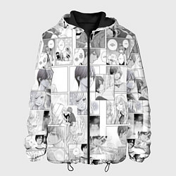 Куртка с капюшоном мужская Моя любовь 999 уровня к Ямаде - манга, цвет: 3D-черный