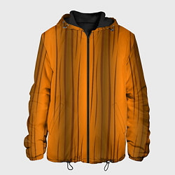 Куртка с капюшоном мужская Текстура бревна вертикальные, цвет: 3D-черный
