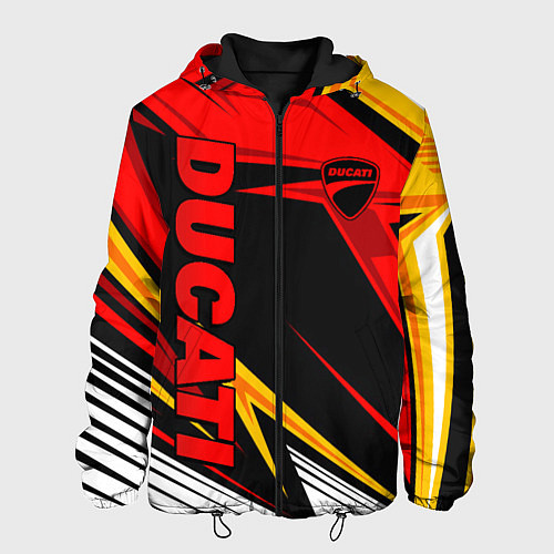 Мужская куртка Ducati - red uniform / 3D-Черный – фото 1