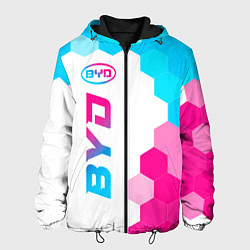 Мужская куртка BYD neon gradient style: по-вертикали