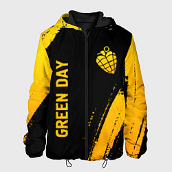 Мужская куртка Green Day - gold gradient: надпись, символ