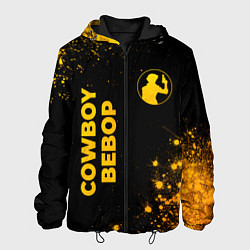 Мужская куртка Cowboy Bebop - gold gradient: надпись, символ