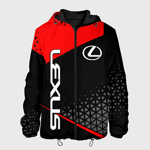 Мужская куртка Lexus - red sportwear / 3D-Черный – фото 1