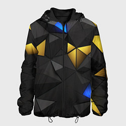 Мужская куртка Black yellow geometry