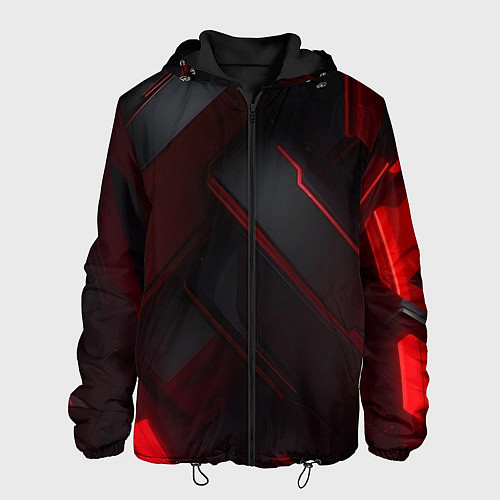 Мужская куртка Красная бесконечность / 3D-Черный – фото 1