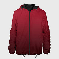 Куртка с капюшоном мужская Градиент цвета тёмный кабаре, цвет: 3D-черный