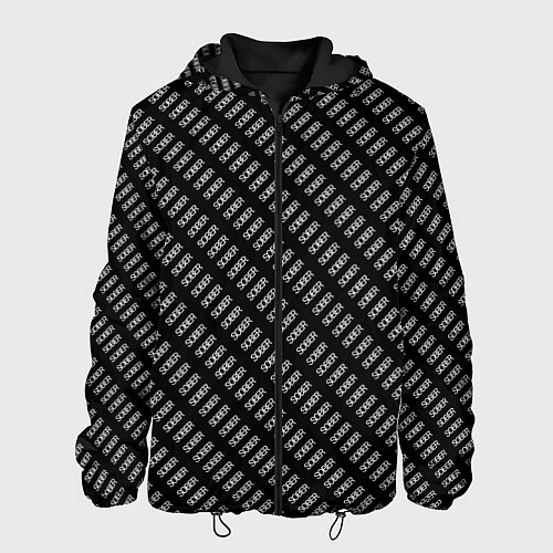 Мужская куртка Трезвый на английском паттерн / 3D-Черный – фото 1