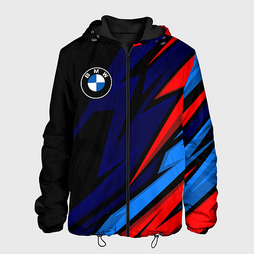 Мужская куртка BMW - m colors and black / 3D-Черный – фото 1