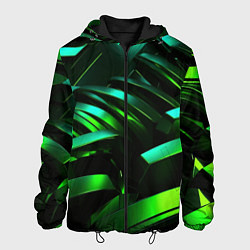 Мужская куртка Dark green abstract