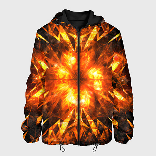 Мужская куртка Fire abstract / 3D-Черный – фото 1