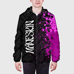 Куртка с капюшоном мужская Maneskin rock legends: по-вертикали, цвет: 3D-черный — фото 2