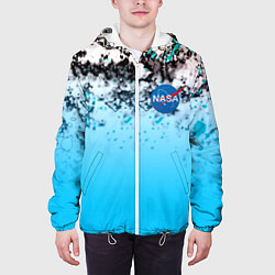 Куртка с капюшоном мужская Nasa space, цвет: 3D-белый — фото 2