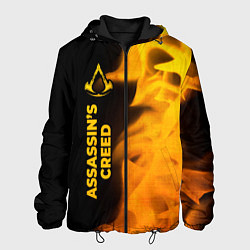 Мужская куртка Assassins Creed - gold gradient: по-вертикали
