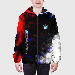 Куртка с капюшоном мужская Bmw true colors, цвет: 3D-черный — фото 2