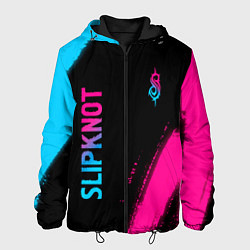 Мужская куртка Slipknot - neon gradient вертикально