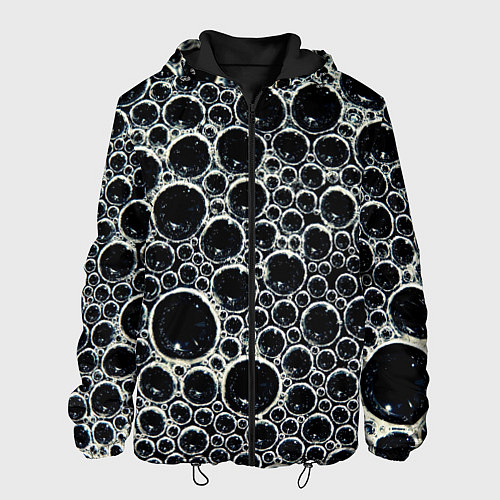 Мужская куртка Пузыри и отражение / 3D-Черный – фото 1