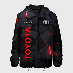 Мужская куртка Toyota черные плиты с эффектом свечения