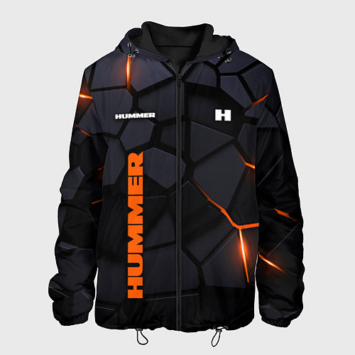 Мужская куртка Hummer - плиты с эффектом свечения / 3D-Черный – фото 1