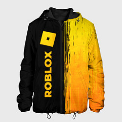 Куртка с капюшоном мужская Roblox - gold gradient по-вертикали, цвет: 3D-черный