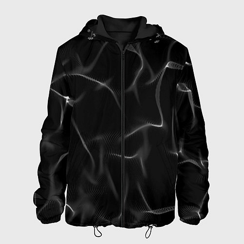 Мужская куртка Узор дыма / 3D-Черный – фото 1