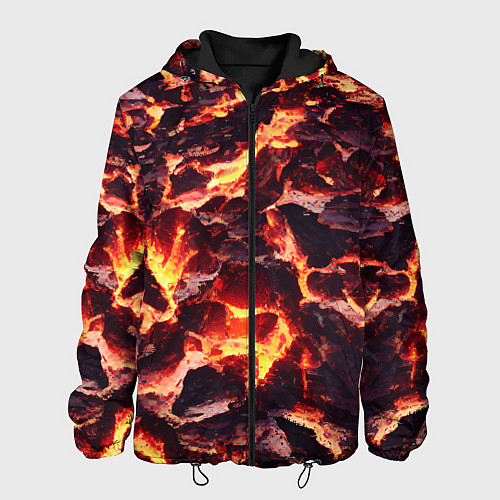 Мужская куртка Бурлящая лава / 3D-Черный – фото 1