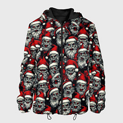 Куртка с капюшоном мужская Плохой Санта Клаус, цвет: 3D-черный