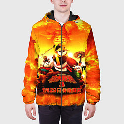 Куртка с капюшоном мужская Кунг-фу Панда Best Friend, цвет: 3D-черный — фото 2