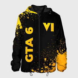 Мужская куртка GTA 6 - gold gradient вертикально