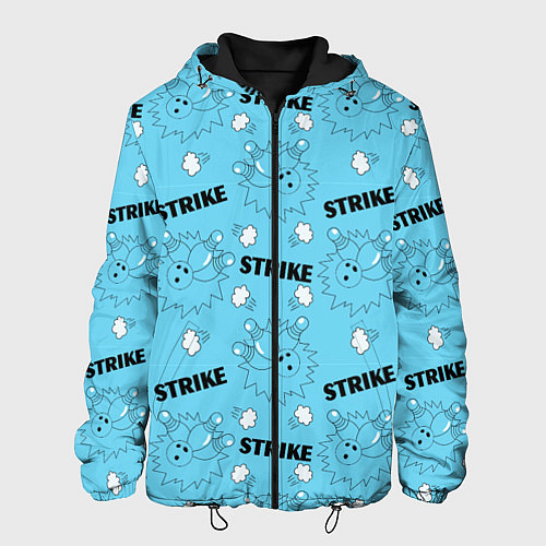 Мужская куртка Игра в боулинг / 3D-Черный – фото 1