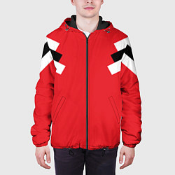 Куртка с капюшоном мужская Олимпийка - ретро, цвет: 3D-черный — фото 2