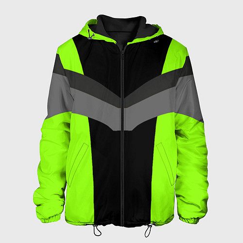 Мужская куртка Спортивный и зелёный / 3D-Черный – фото 1